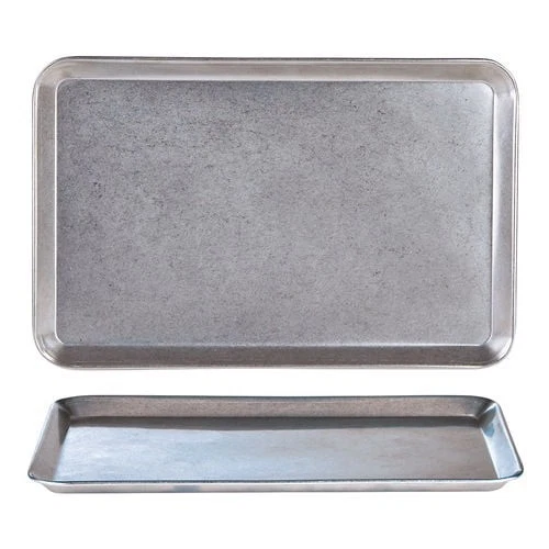 Rectangular Silver Tray 30x19.5cm - Antique Stainless Steel Serving Food Set 12 - Image 1 of 1