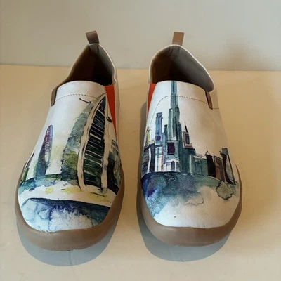 Мужские туфли-слипоны UIN размер 11 «Волнистая береговая линия Toledo I» повседневная обувь мокасины - Изображение 1 из 4