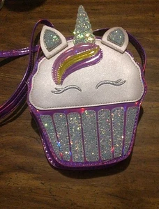  Monedero Unicornio Cupcake púrpura apenas usado  - Imagen 1 de 6