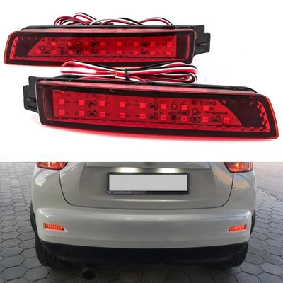 2x Lámpara de luz de freno trasera reflector de parachoques LED para Nissan Juke Murano Infiniti Foto 1 de 4