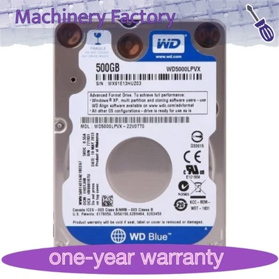 Western Digital 500GB WD5000LPVX 5400RPM SATA 2.5" Laptop HDD Hard Drive -7mm - Image 1 of 4