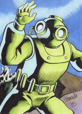 ORIGINAL Scooby-Doo - Ghost of Captain Cutler 1/1 Sketch Card PSC Fan Art - Image 1 of 3