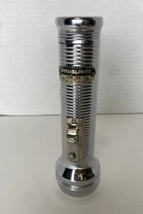 Vintage Taschenlampe Ray-o-Vac Sportsman Chrom 6" 2 C-Zellen GETESTET - Bild 1 von 10