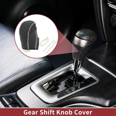 1 Pc Car Gear Shift Knob Cover for Subaru Forester 2014-2017 Black Beige - Изображение 1 из 4