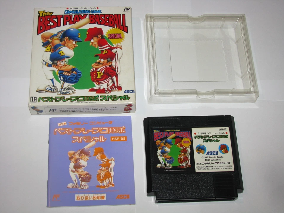 The Best Play Baseball Special Famicom NES Japan import box manual CIB US Seller - Image 1 of 4