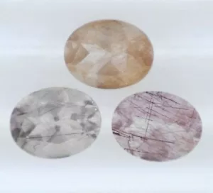 CUARZO RUTILADO ROSA CLARO 18x13 MM CORTE OVALADO TODO NATURAL VENDIDO POR PIEDRA F-506 - Imagen 1 de 1