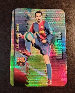 INIESTA # 54 EL MEJOR 2006/07 SEGURITY HORIZONTAL FICHAS LIGA 2007/08 MUNDICROMO - Imagen 1 de 2
