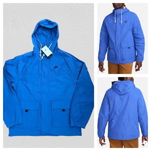 Nike Club Royal Blue Men's Sz Medium Bandon Jacket Lightweight New $130 - Picture 1 of 15