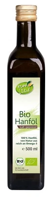 KOPP Vital® Bio Hanföl 500 ml Omega 3 Fettsäuren Vegan Kaltpressung Bio - Bild 1 von 4