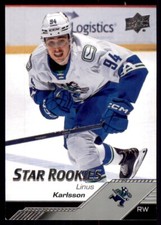 2022-23 AHL Base Star Rookies #128 Linus Karlsson - Abbotsford Canucks