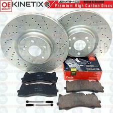 Für Mercedes C63 S AMG W205 Vordere Gebohrte Bremsscheiben Apec Beläge Sensoren Für Mercedes C63 S AMG W205 Vordere Gebohrte Bremsscheiben Apec Beläge Sensoren