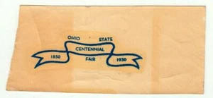 Ohio State Fair Centennial 1950 Vintage Wassertransfer Aufkleber - Bild 1 von 1