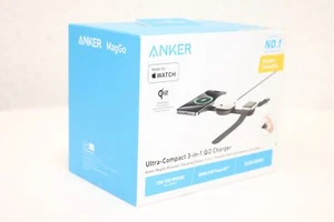 Anker MaGo 3-w-1 stacja ładująca Qi, 25W Telefon komórkowy Airpods Smartwatch Nowa faktura VAT - Zdjęcie 1 z 3