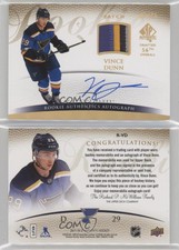 2017-18 SP Authentic 2007-08 Retro /25 Vince Dunn #R-VD RPA Rookie Patch Auto RC