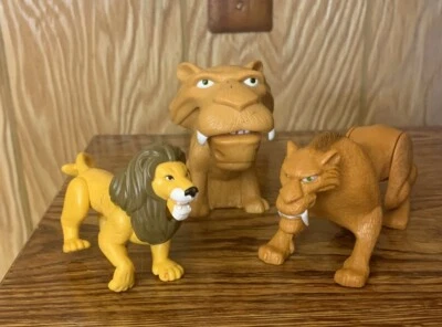 McDonalds Burger King Lion King & Ice Age Lion Figure Lot - Image 1 of 4