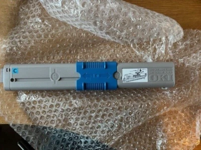 Cyan PRINTER TONER CARTRIDGE COMPATIBLE FOR OKI OKI 510, OKI 511, OKI 530, OK - Image 1 of 3