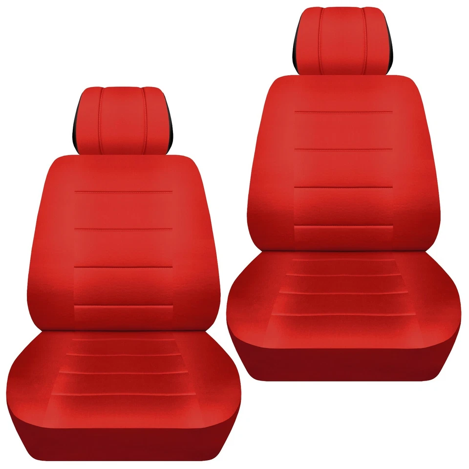 Juego de fundas de asiento de coche delanteras para Toyota 4Runner 1990-2020 rojo sólido Foto 1 de 1