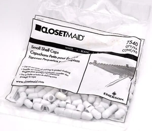 CLOSETMAID Small Shelf Caps 7540 WHITE 96/PACK - Picture 1 of 1