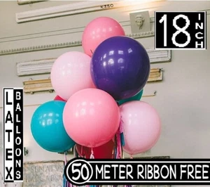 50x 18" POLLICI 45 cm 1,5 PIEDI PALLONCINI IN LATTICE GIGANTI decorazione festa 50 m nastro gratuito - Foto 1 di 15