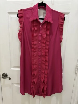 VESTIDO DE VERÃO LA PERLA em Fucshia SEDA/RAYON - TAMANHO EURO 48 - Imagem 1 de 4
