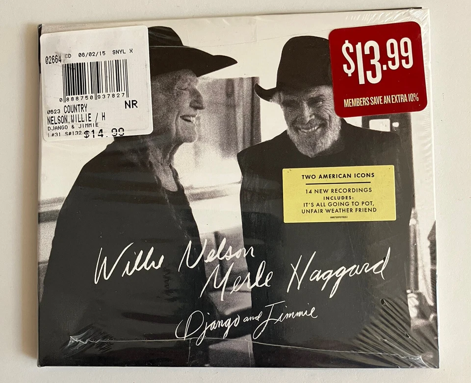 MERLE HAGGARD/WILLIE NELSON CD DJANGO AND JIMMIE SEALED Foto 1 de 1