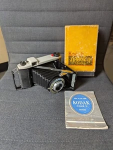 Vintage Kodak Junior II Folding Camera - Original Box and Manual - Picture 1 of 10