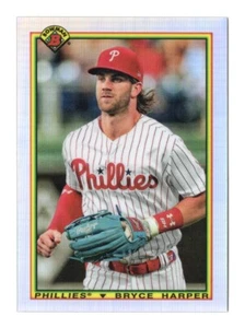 Inserto Bryce Harper 2020 Bowman Baseball 1990 #90B-Reggiseno Philadelphia Phillies - Foto 1 di 2