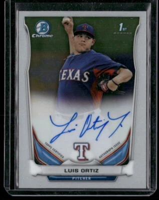 2014 Bowman Draft Luis Ortiz CDP26 Chrome  Auto Autograph - Image 1 of 2