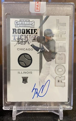 LUIS ROBERT 2020 Contenders ‘98 Retro Rookie Ticket Autograph on-card Rc Encased - Image 1 of 2