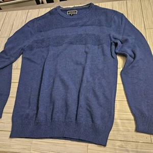 Club Room Sweater Mens Medium Blue Pullover Normcore - Picture 1 of 7