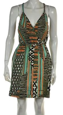 Платье женское Charlie Jade размер XS черное с геопечатью футляр выше колена без рукавов - Изображение 1 из 4