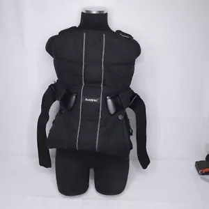 BABY BJORN BABY CARRIER ONE  SOFT COTTON MIX BLACK MESH NEW BORN TO 33 LBS - Picture 1 of 18