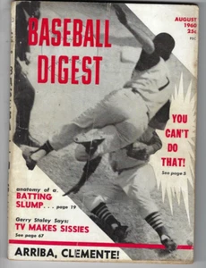 1960 AGOSTO revista Baseball Digest Dick Stuart Pittsburgh Pirates GNL - Imagen 1 de 1