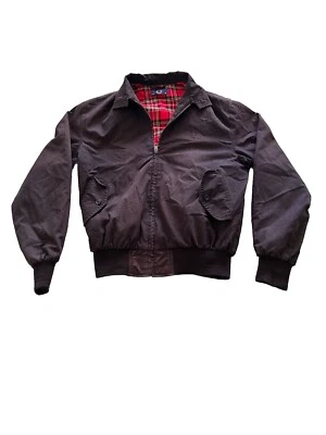 Fred Perry - Harrington 夹克 - 男式 - 黑色格子 36 码 — 第 1/4 张图片