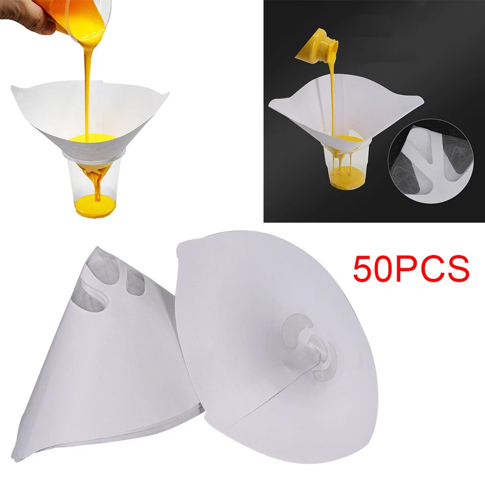 50Pcs 3D Printer Paper Filter LCD Photocuring Consumables UV Resin Disposable - image 1 of 4