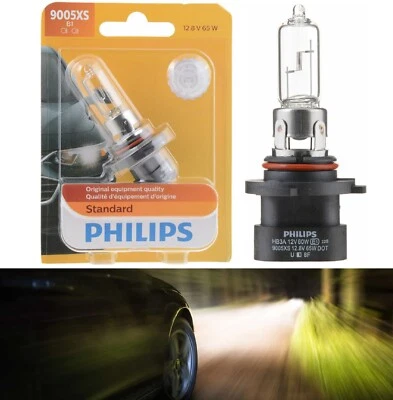 Philips Estándar 9005XS 65W Una Bombilla Faro Luz Alta Repuesto Lámpara de Stock Foto 1 de 4