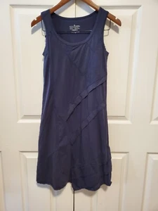 Neon Buddha Dress Sleeveless Sheath Sz XS Charcoal Blue Lagenlook - Picture 1 of 6