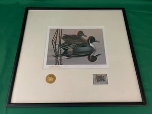 Impresión de estampillas de pato federal 1983 RW50 - pintalas de Phil Scholer medallón de oro E + - Imagen 1 de 3