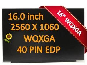 16.0" 165HZ LCD SCREEN N160GME-GQ1 Rev.B1 DELL DPN:4N45R 2560x1600 Non Touch - Picture 1 of 4