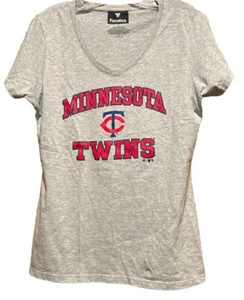Minnesota twins women’s t shirt medium short sleeve v neck cotton/polyester - Picture 1 of 3