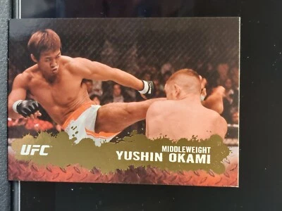 Yushin Okami #13 2009 Topps UFC Round 2 Thick Gold Parallel - Image 1 of 2