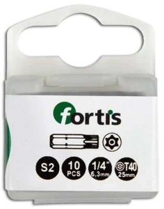 FORTIS Bit 1/4" für TORX BO-Schrauben, mit Bohrung - Bild 1 von 40