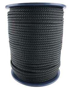 8 mm schwarzes Bondage-Seil, weich zu berührendes Seil - wählen Sie Ihre Loslänge