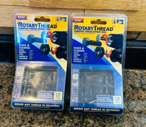 Rotary Thread File Rotary Tool 2 PC Starter KIT w/Collet & Case - Lots of 2 - Picture 1 of 2