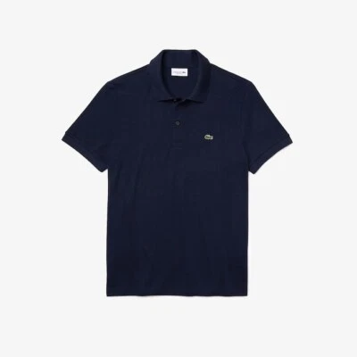 Polo Uomo Manica Corta Lacoste Regular Fit DH2050 166 Bleu - Imagen 1 de 4