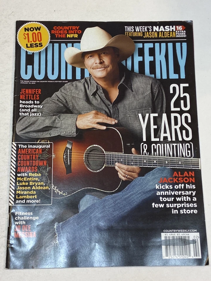 Nash Country Weekly Magazine Jan 2015 Alan Jackson Jennifer Nettles Jason Aldean - Image 1 of 1
