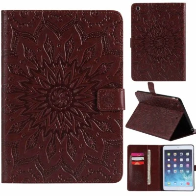Embossed Flip Leather Stand Case Cover For iPad 7th 6th 5th 4th Gen Mini/Air/Pro - Image 1 of 4