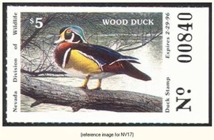 D2K Nevada Duck Stamp 1995 $5.00 Coll - Picture 1 of 1