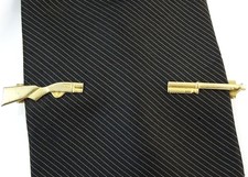 1950s Adjustable Pierced Look Hadley Rifle Vintage Tie Clip Bar