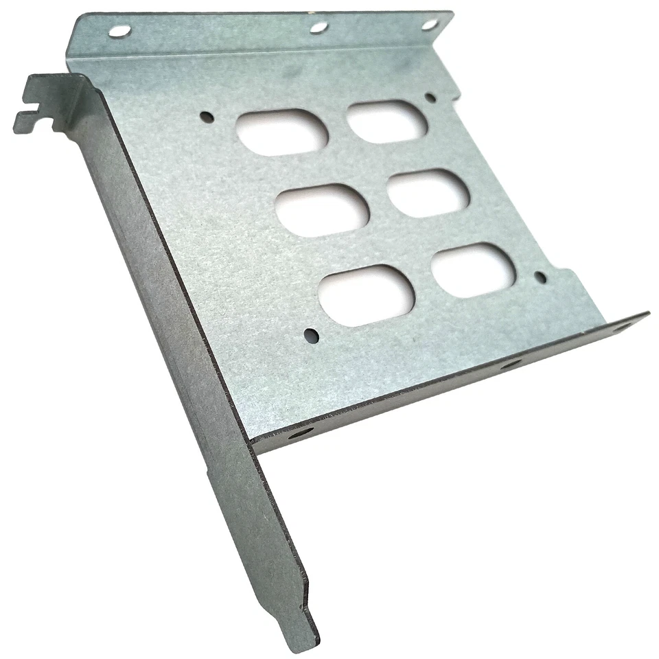 2.5 or 3.5 Hard Drive to PCIe Slot Bracket SSD HDD Holder Adapter ATX PC Mount - Image 1 of 4